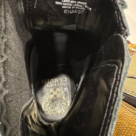 Vince Camuto Sojetta Square Toe Bootie Bronze Lizard 6.5 - Picture 10 of 13